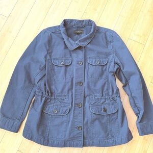 Talbots Dark Blue Utility Jacket M
